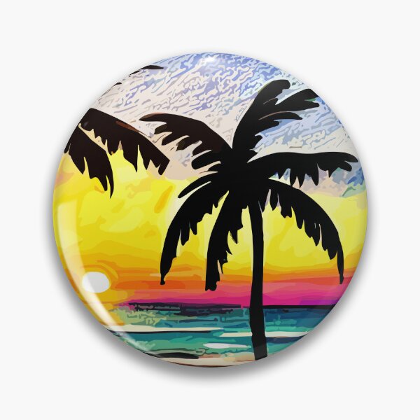 Item preview, Palmy beach passion (vector) designed and sold by Aceofspace3000.