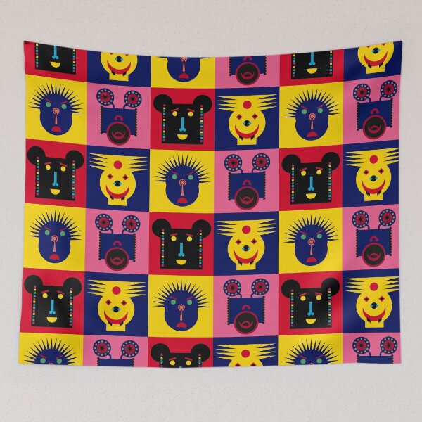 Item preview, Happy Town Faces 1 designed and sold by GiantPurpleCat.