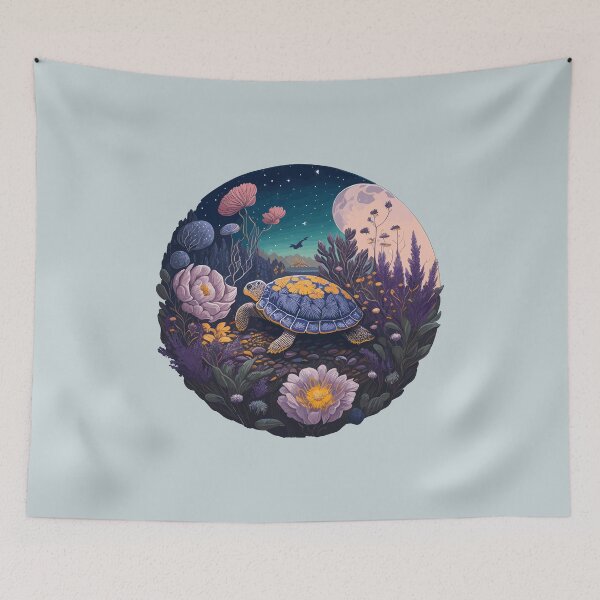 Item preview, Funny & Cute Aesthetic Cottagecore floral Turtle Womens Mens designed and sold by Dream-bubble.