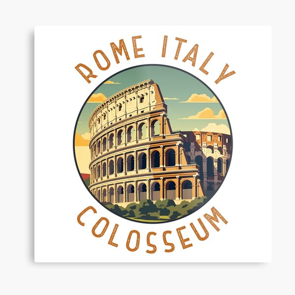 Item preview, Rome Italy Colosseum Distressed Circle designed and sold by KrisSidDesigns.