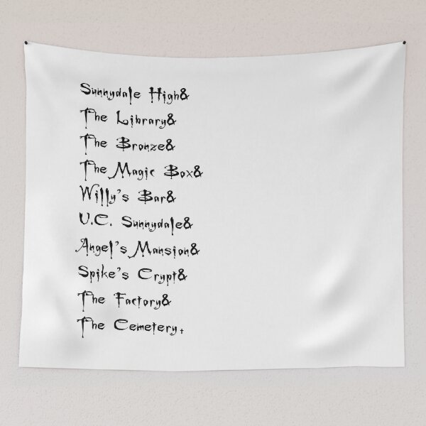 Item preview, Buffy Sunnydale Places designed and sold by GiantSquid1.