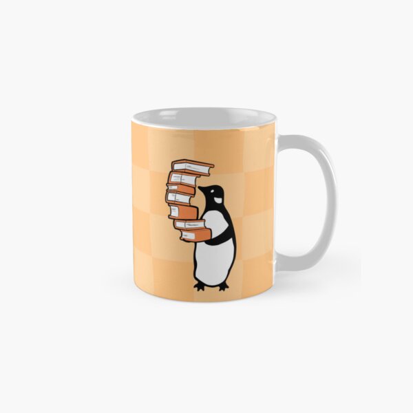 Item preview, Penguin holding pile of books designed and sold by indiebookster.