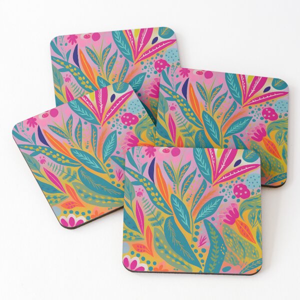 Item preview, summer flower abstract pattern colorful pattern gift for her designed and sold by LuisaYas.