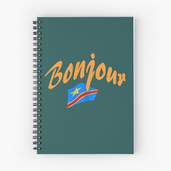 Item preview, Bonjour (hello in French) - Congo Flag designed and sold by lobodelnoir.