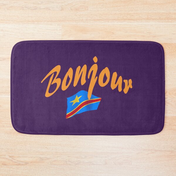 Item preview, Bonjour (hello in French) - Congo Flag designed and sold by lobodelnoir.