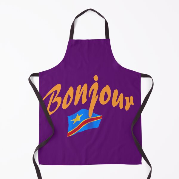 Item preview, Bonjour (hello in French) - Congo Flag designed and sold by lobodelnoir.