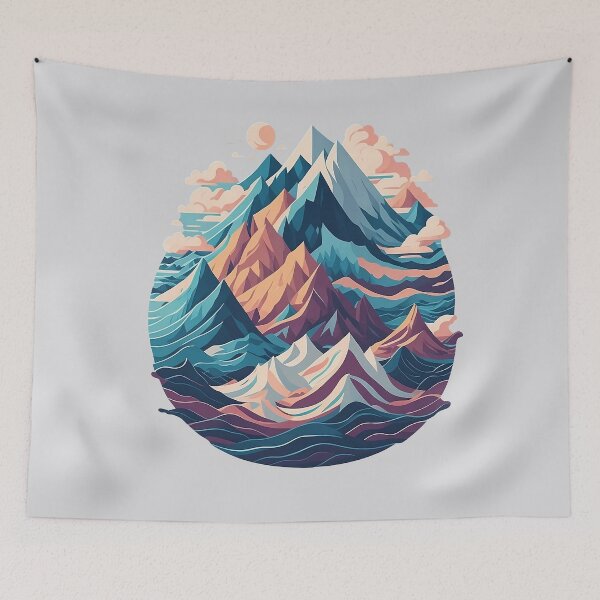 Item preview, Pointy Mountains designed and sold by feferreira.