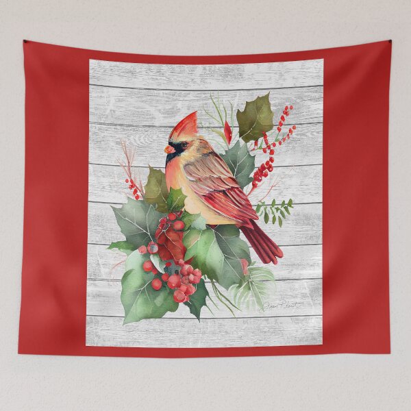 Item preview, Cardinal Christmas on Shiplap B designed and sold by Jean Plout.