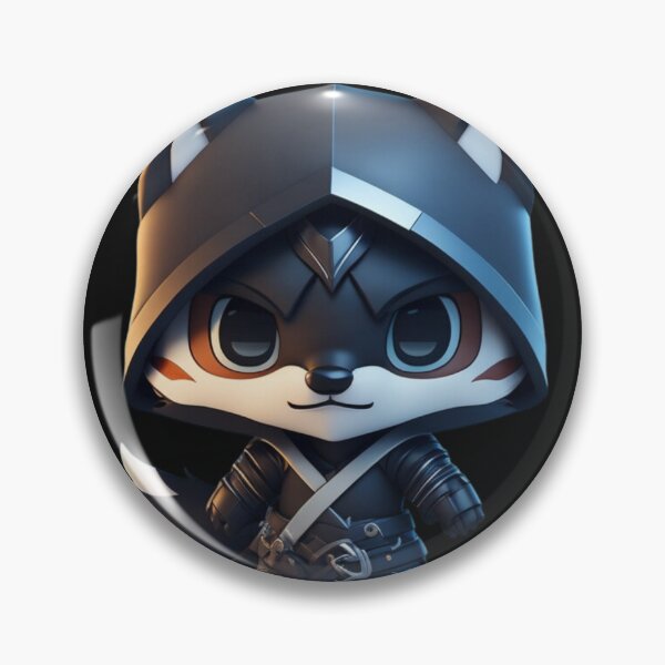 Item preview, Very Cute Ninja Wolf Digital Art designed and sold by ChibiArtline.