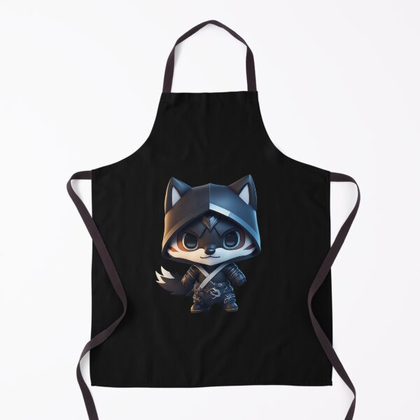 Item preview, Very Cute Ninja Wolf Digital Art designed and sold by ChibiArtline.