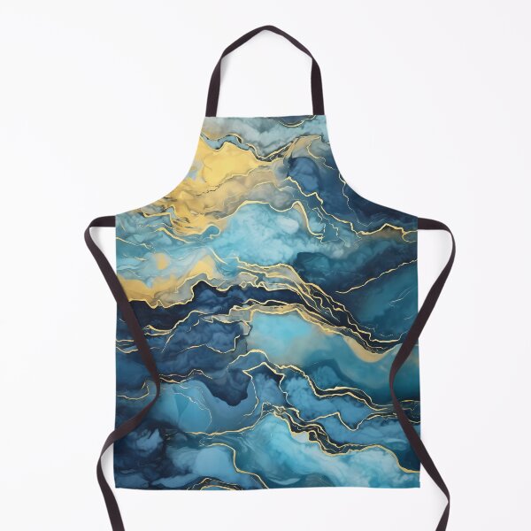 Item preview, dark blue abstract decorative painting shimmering gold quicksand hand-painted style landscape painting decorative painting30 designed and sold by UnaWu533.