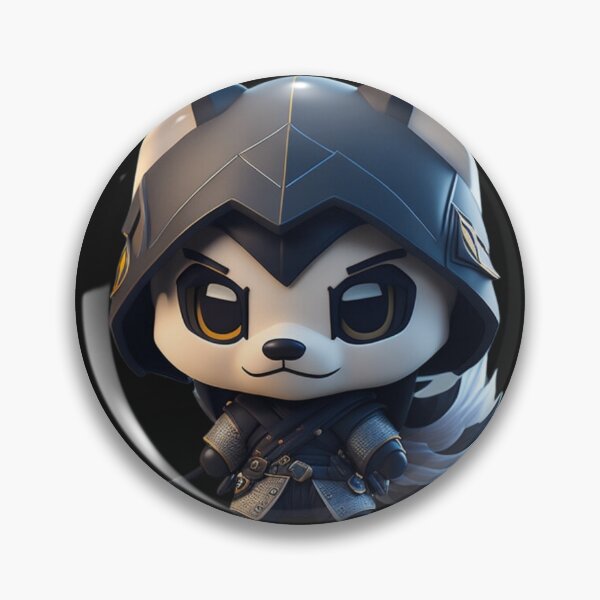 Item preview, Very Cute Ninja Wolf Digital Art designed and sold by ChibiArtline.