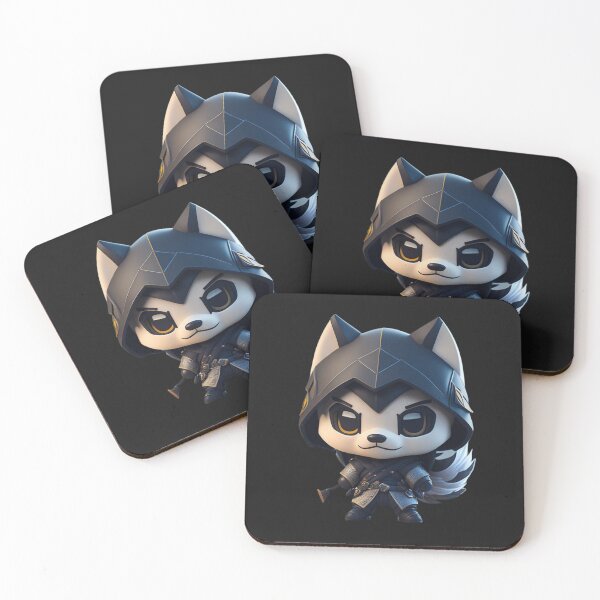 Item preview, Very Cute Ninja Wolf Digital Art designed and sold by ChibiArtline.