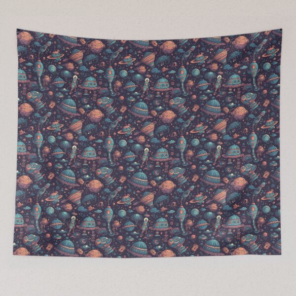 Item preview, Spaceship Pattern designed and sold by HVIUXLEE.