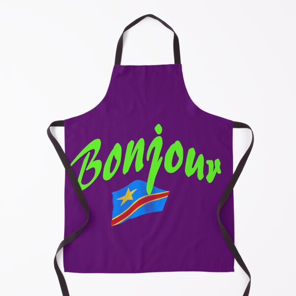 Item preview, Bonjour (hello in French) - Congo Flag designed and sold by lobodelnoir.