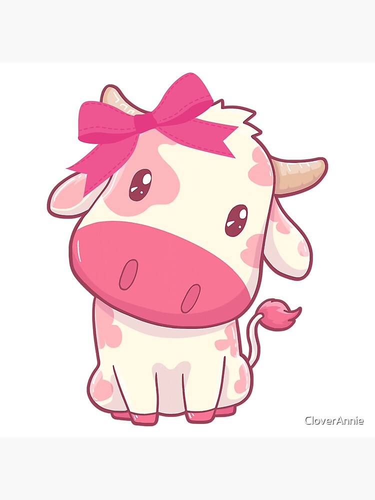 Strawberry Cow Cute Cow Pink Cow Pet by Levi Trinity