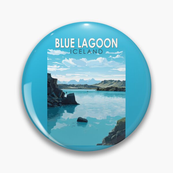 Item preview, Blue Lagoon Iceland Travel Art Vintage designed and sold by KrisSidDesigns.