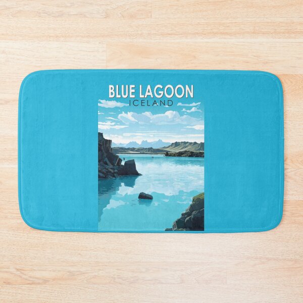 Item preview, Blue Lagoon Iceland Travel Art Vintage designed and sold by KrisSidDesigns.