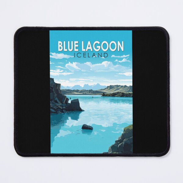Item preview, Blue Lagoon Iceland Travel Art Vintage designed and sold by KrisSidDesigns.