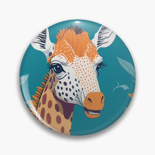 Item preview, Cute African Safari Giraffe Savanna Wildlife Cartoon Illustration designed and sold by Zazizu.