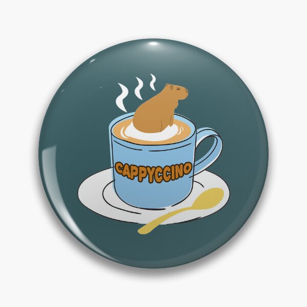 Item preview, Cappyccino Capybara Coffee Pun designed and sold by HulonSoppitt.
