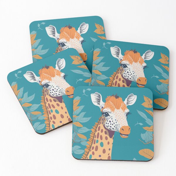 Item preview, Cute African Safari Giraffe Savanna Wildlife Cartoon Illustration designed and sold by Zazizu.