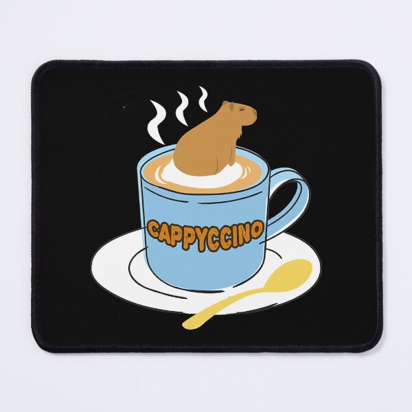 Item preview, Cappyccino Capybara Coffee Pun designed and sold by HulonSoppitt.