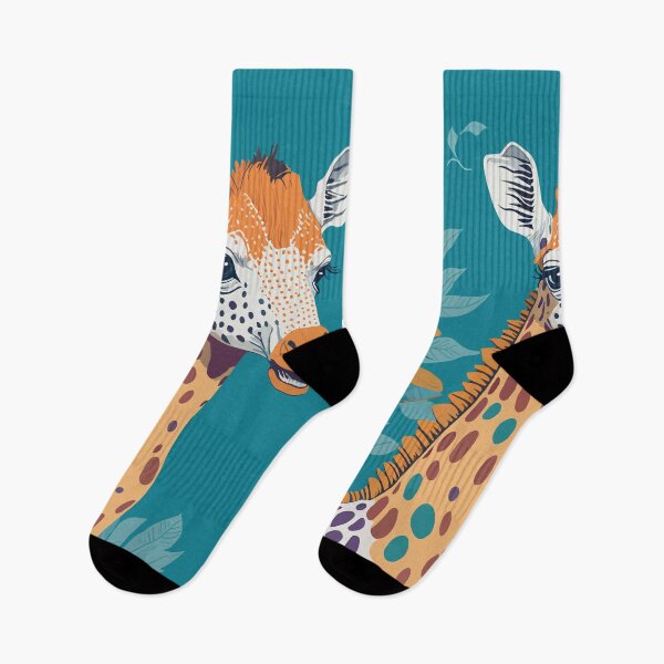 Item preview, Cute African Safari Giraffe Savanna Wildlife Cartoon Illustration designed and sold by Zazizu.