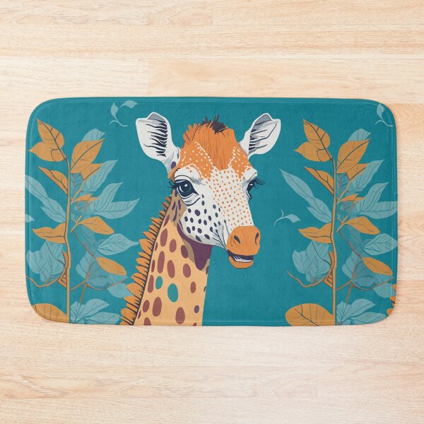 Item preview, Cute African Safari Giraffe Savanna Wildlife Cartoon Illustration designed and sold by Zazizu.