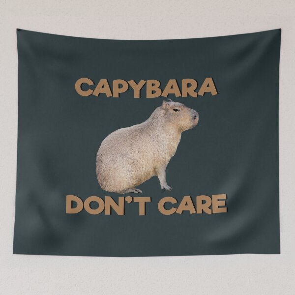 Item preview, Capybara Don't Care designed and sold by HulonSoppitt.