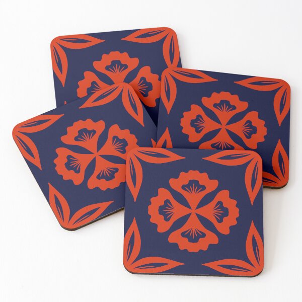 Item preview, Dark red block print  designed and sold by Pattern Pie.