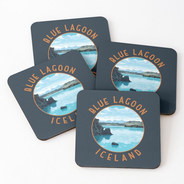 Item preview, Blue Lagoon Iceland Distressed Circle designed and sold by KrisSidDesigns.