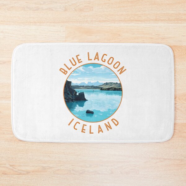 Item preview, Blue Lagoon Iceland Distressed Circle designed and sold by KrisSidDesigns.