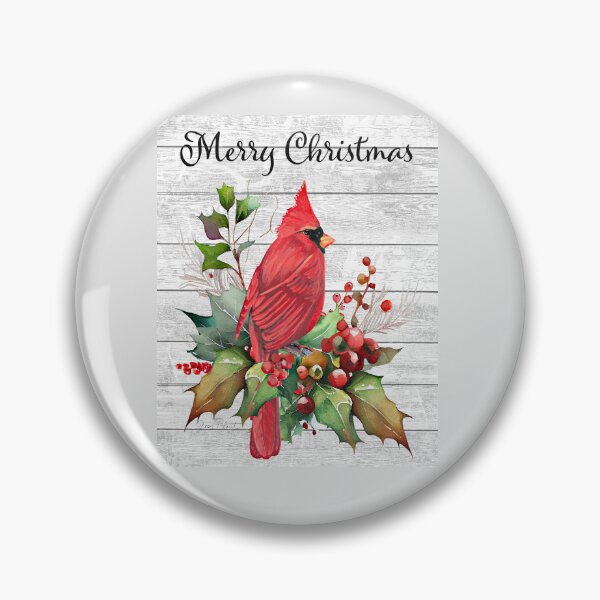 Item preview, Cardinal Merry Christmas on Shiplap A designed and sold by Jean Plout.