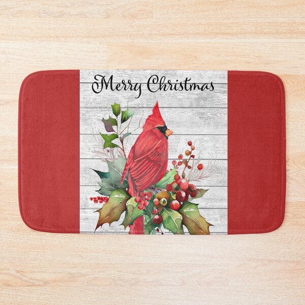 Item preview, Cardinal Merry Christmas on Shiplap A designed and sold by Jean Plout.