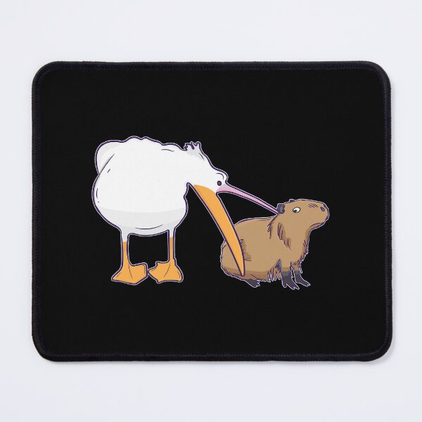 Item preview, Pelican Tries to Eat Capybara Funny Cute Meme designed and sold by HulonSoppitt.