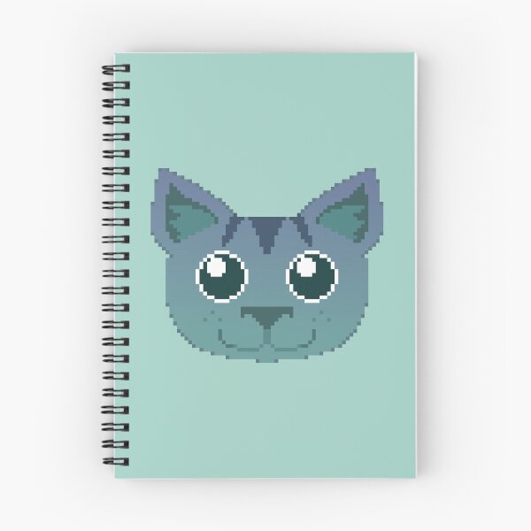 Artikelvorschau, Pixel Art - Katze mit großen Augen entworfen und verkauft von Kaiko-Roku.