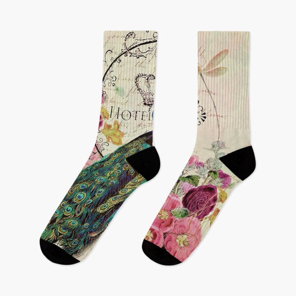 Item preview, Peacock and spring flowers designed and sold by ibelieveimages.