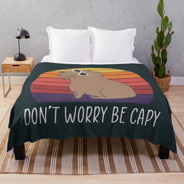 Item preview, Retro Rodent Funny Capybara Dont Be Worry Be Capy  designed and sold by HulonSoppitt.