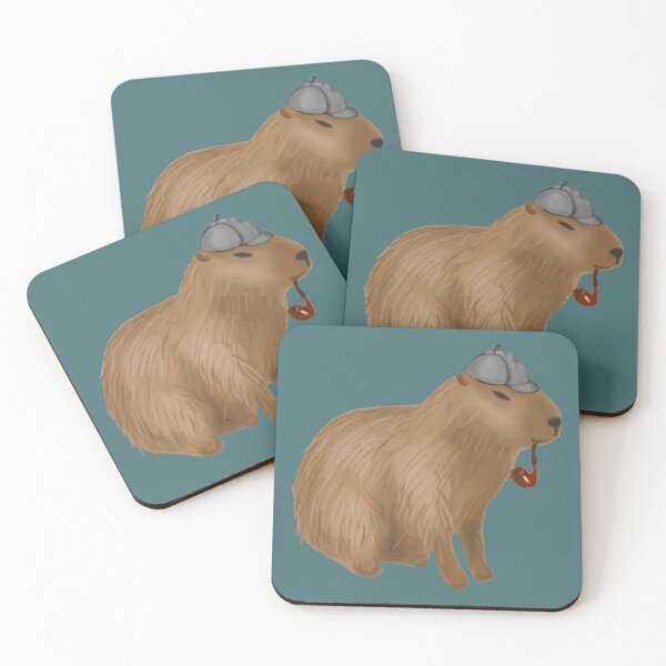 Item preview, Sherlock capybara designed and sold by HulonSoppitt.