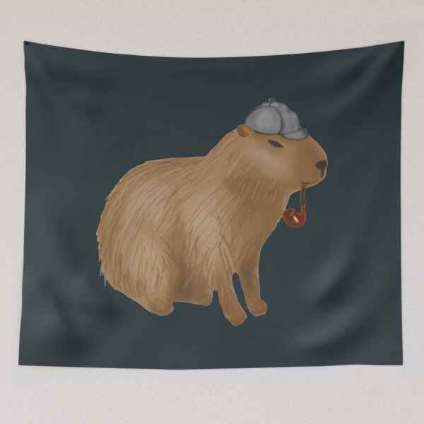 Item preview, Sherlock capybara designed and sold by HulonSoppitt.