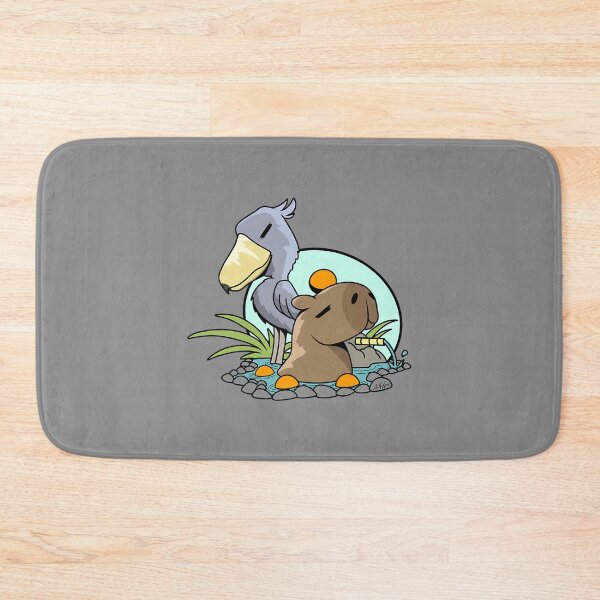 Item preview, Shoebill Stork and Capybara Onsen designed and sold by HulonSoppitt.