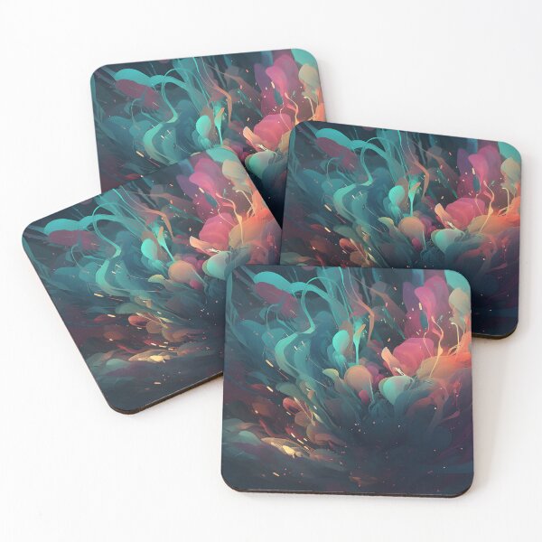 Item preview, Enigmatic Realms: Plunge into the enchanting depths of abstract surrealism designed and sold by Nicolas Burns.