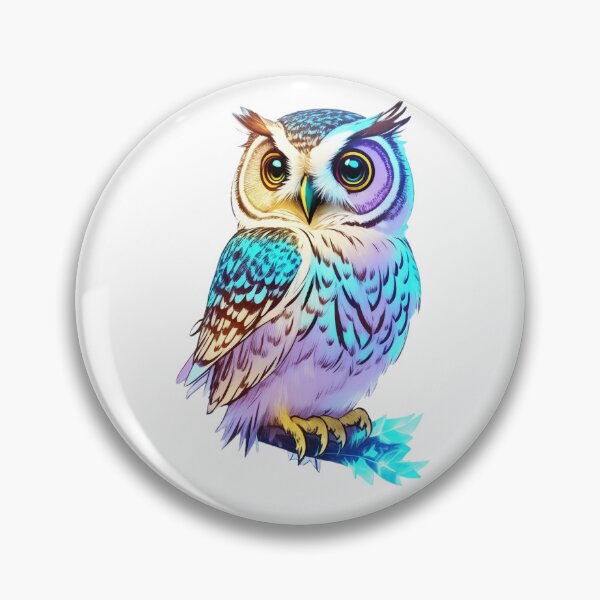 Item preview, Sweet Pastel Holographic Colorful Barn Owl designed and sold by Cawaiico.