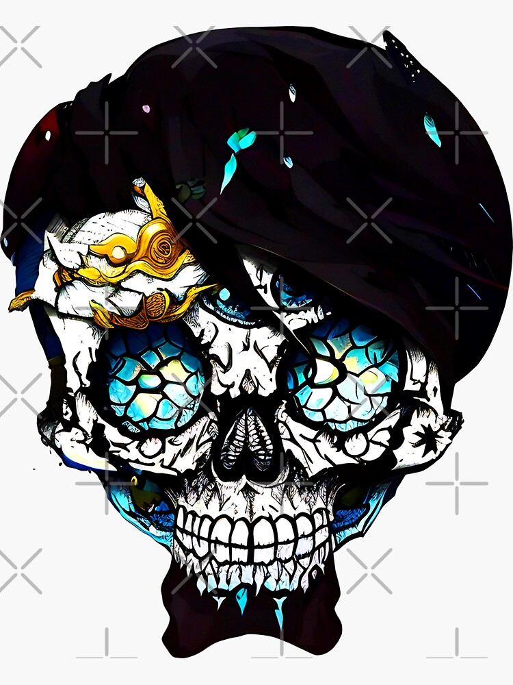 Grunge 3D Skull  Sticker for Sale by vellikhor