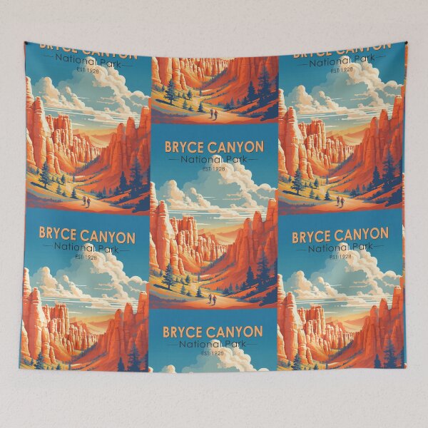 Item preview, Bryce Canyon National Park Travel Art Vintage designed and sold by KrisSidDesigns.