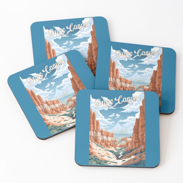 Item preview, Bryce Canyon National Park Trail Illustration Vintage designed and sold by KrisSidDesigns.