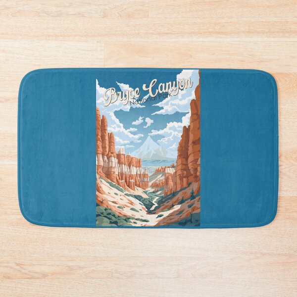 Item preview, Bryce Canyon National Park Trail Illustration Vintage designed and sold by KrisSidDesigns.