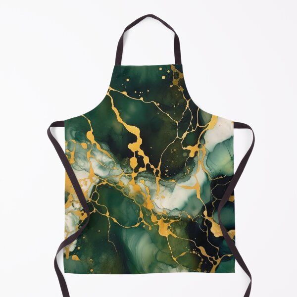 Item preview, Dark Green and Gold Alcohol Ink - Geode Pattern designed and sold by TPhanDesign.