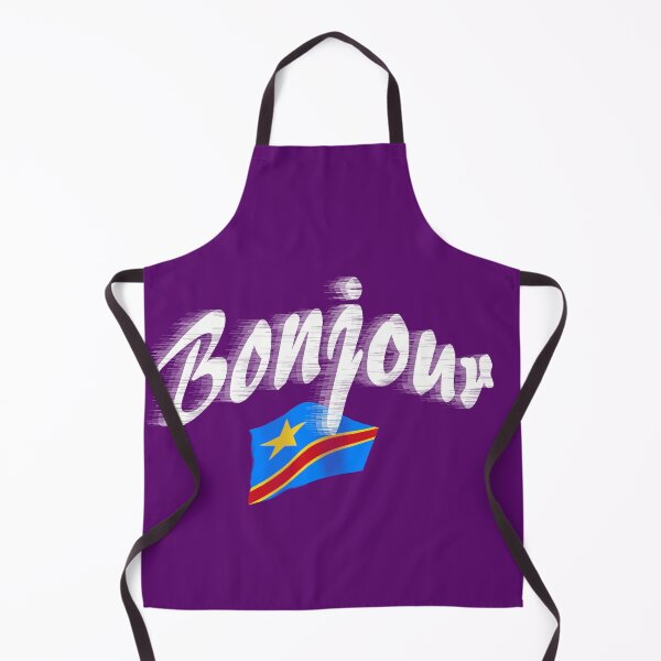 Item preview, Bonjour (hello in French) - Congo Flag designed and sold by lobodelnoir.